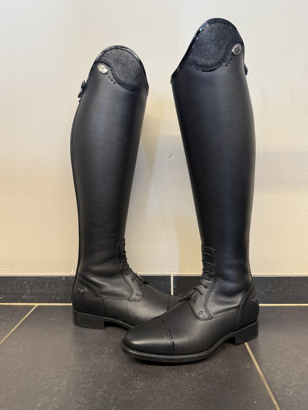De Niro Salentino/02 Black Glitter Top Black Patent Piping