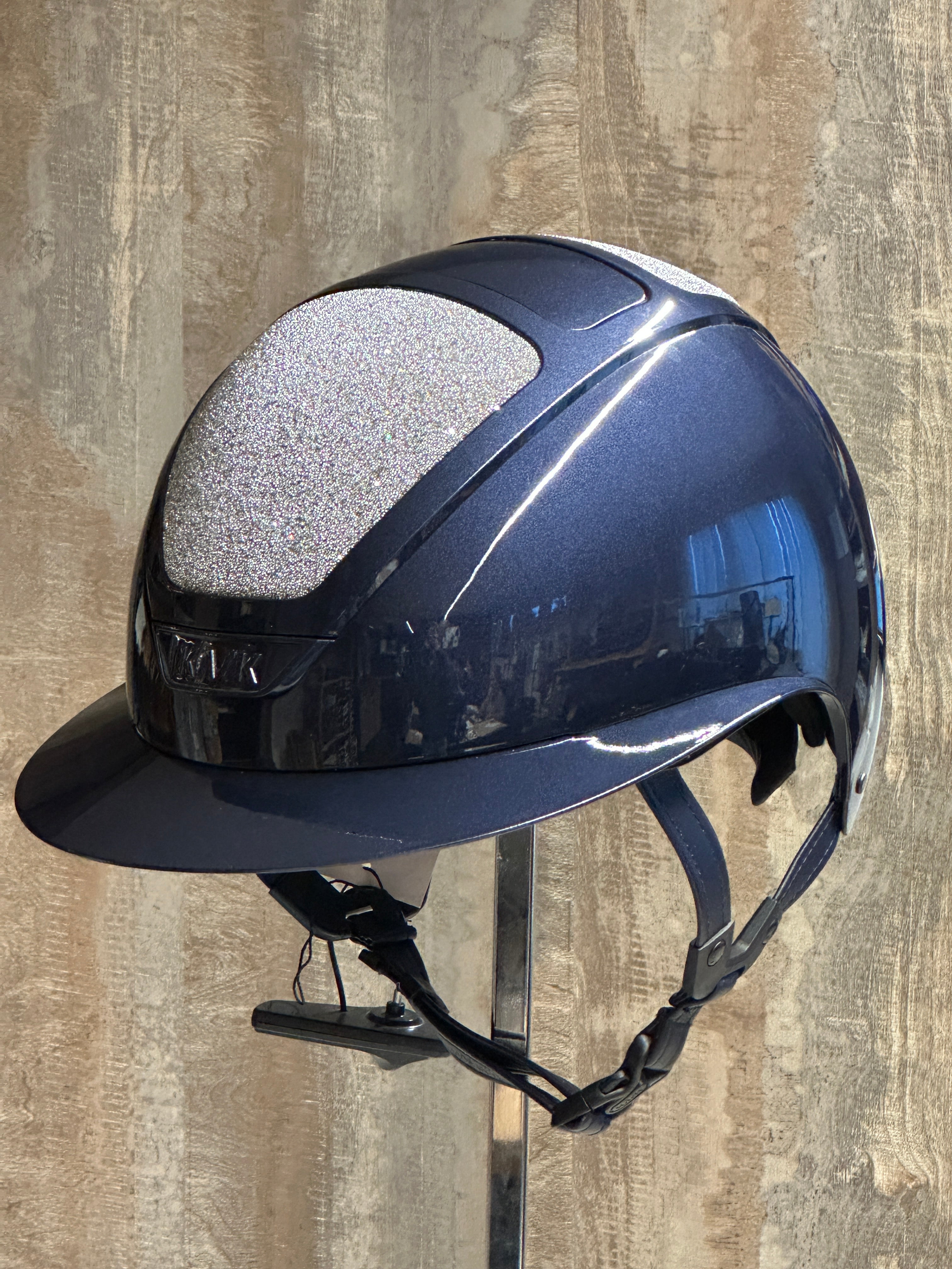 Kask Star Lady Pure Shine Navy WG11 + Tapis Swarovski Argent