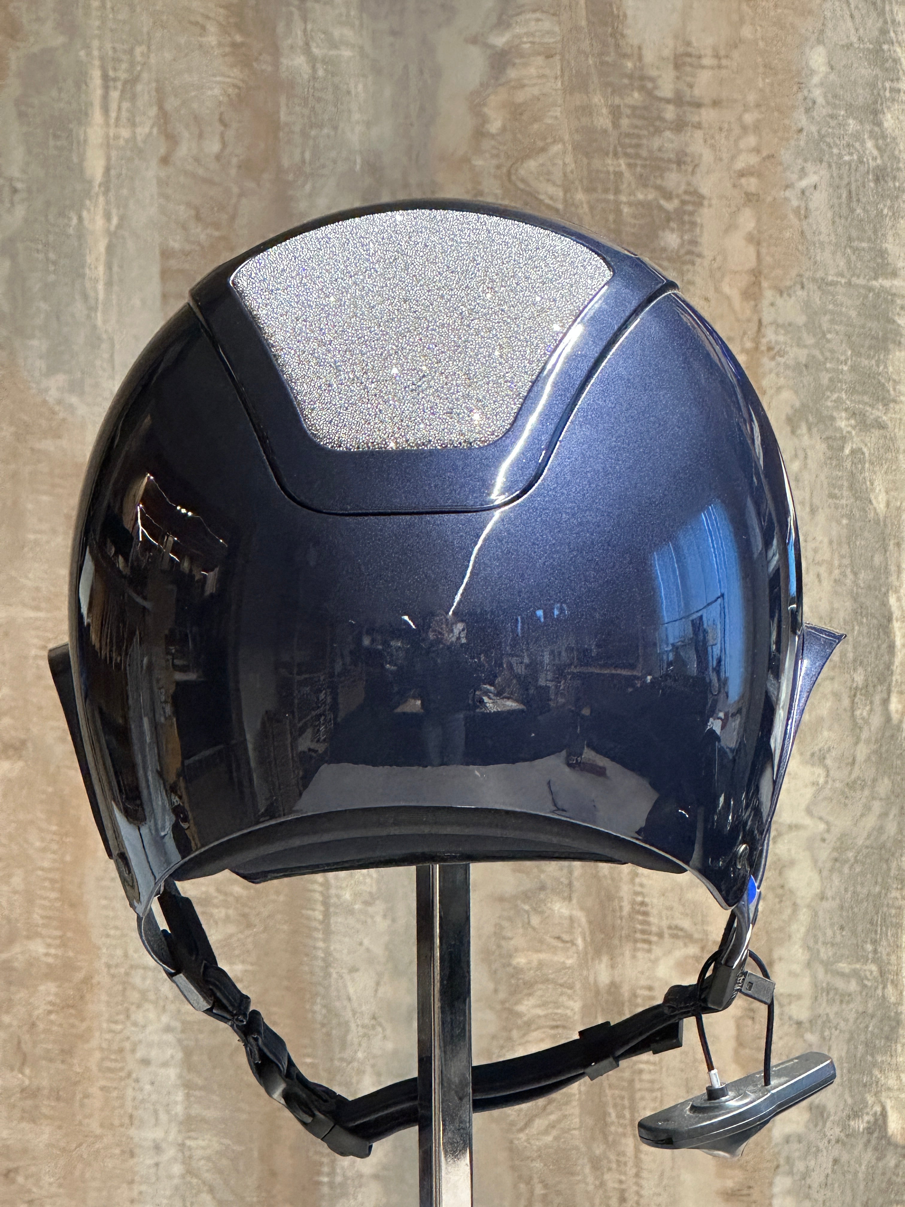 Kask Star Lady Pure Shine Navy WG11 + Tapis Swarovski Argent