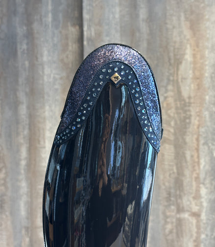 DeNiro Bellini 3 Patent Navy G9 Rondine Gala Blue 10cm GGL80 + New Knee Comfort