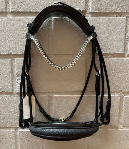 Utzon Edinburgh Stang & Trens Crystal Brass With Elegant Browband Clear