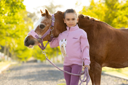 LeMieux Mini Quinn Quarter Zip Sweater Kids