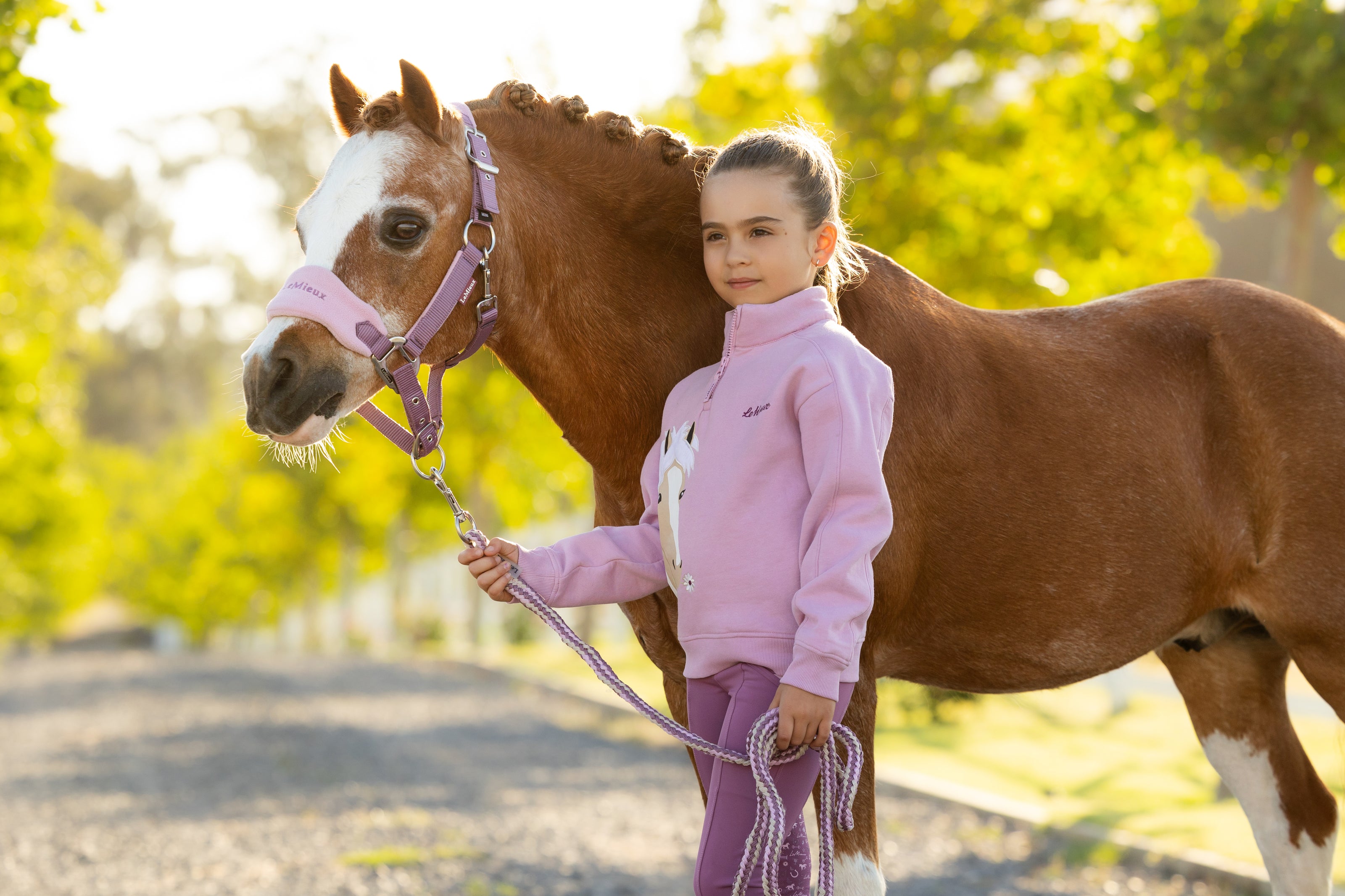 LeMieux Mini Quinn Quarter Zip Sweater Kids