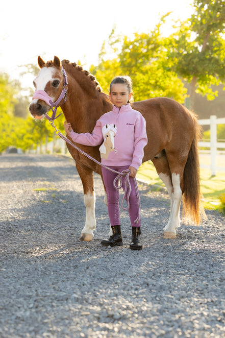 LeMieux Mini Quinn Quarter Zip Sweater Kids