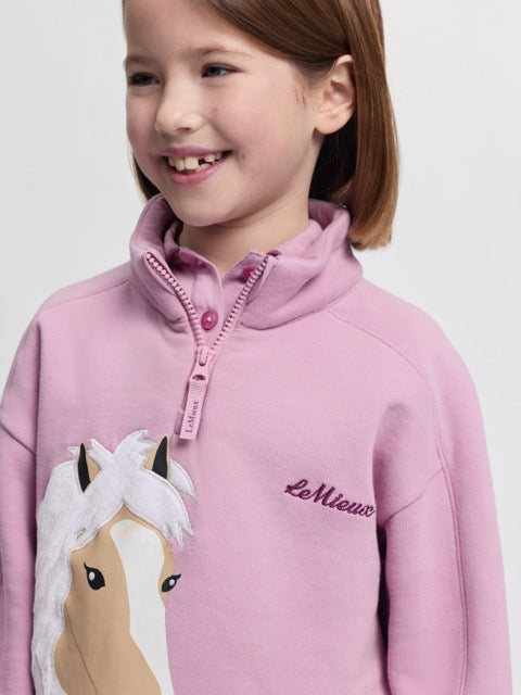 LeMieux Mini Quinn Quarter Zip Sweater Kids