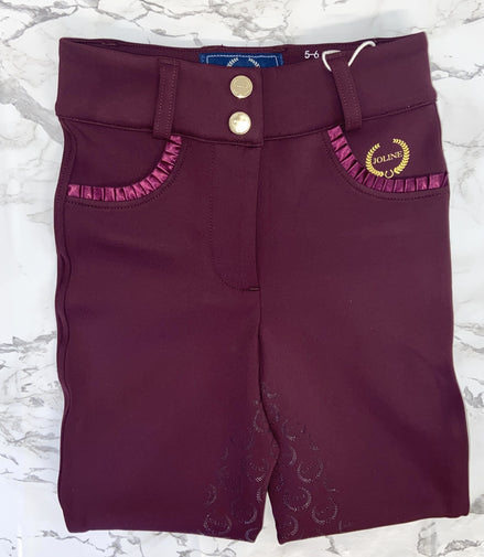 Joline Rijbroek Meisjes Burgundy
