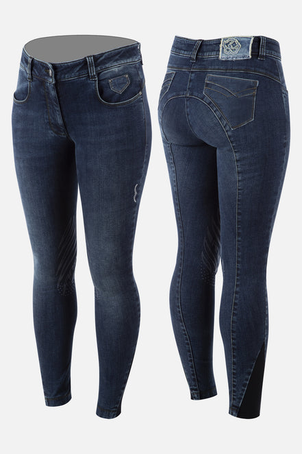 Animo Noctis Knee Grip Riding Breeches Jeans Women