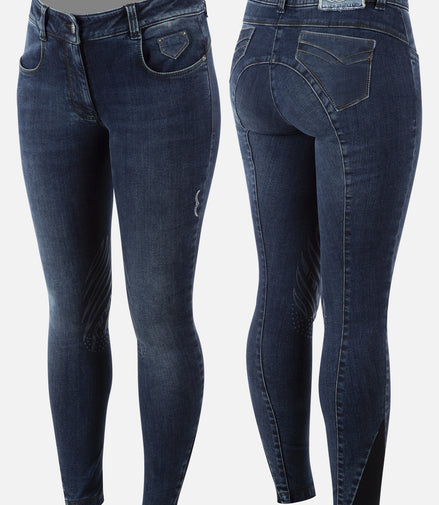 Animo Noctis Knie Grip Rijbroek Jeans Dames