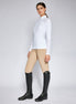Cavalleria Toscana Women's Competition Shirt Perforated Insert L/S Zip