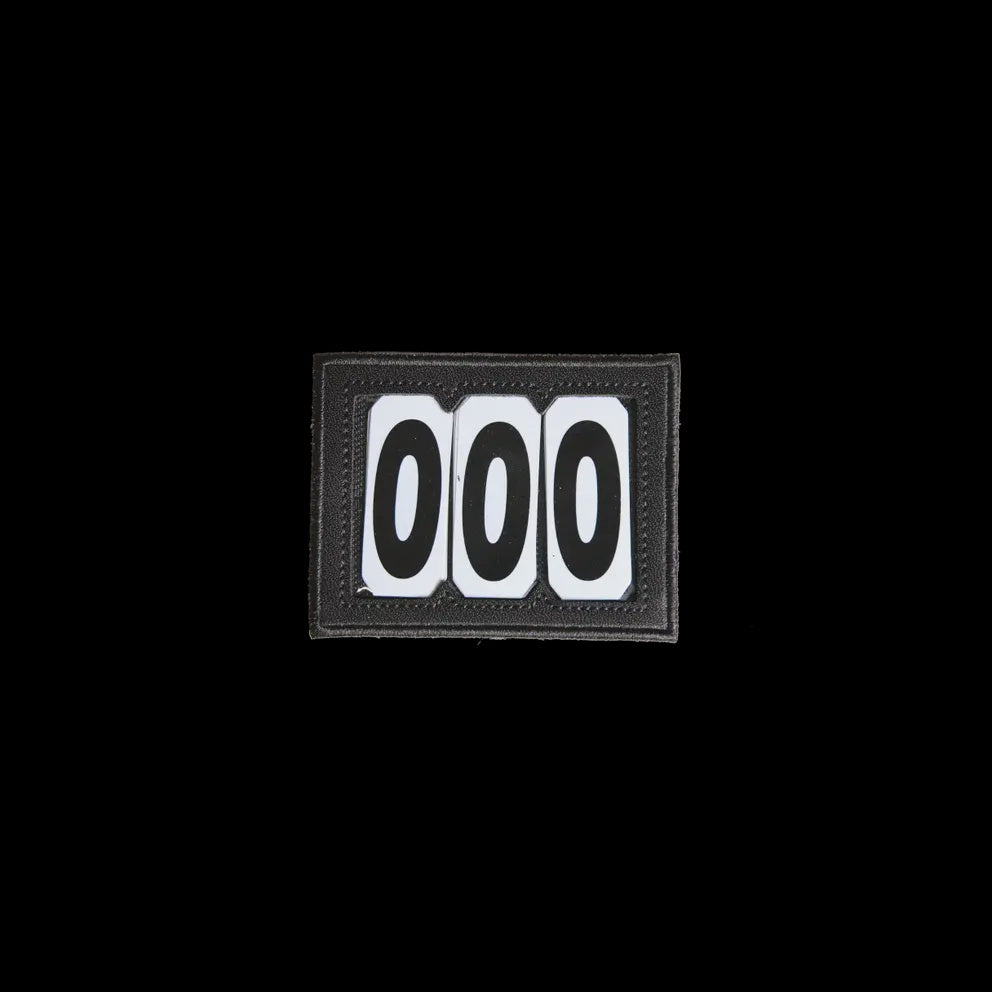 Kentucky Head Number PVC With Safety Pin