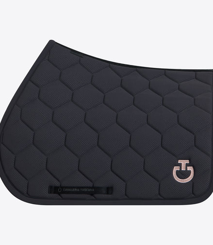 Cavalleria Toscana Quilted Jersey Perfored Zadeldek