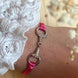 Equestrian Jewelry armband Sam: satijnen koord met een bit bezet met strass-steentjes, in goud of zilver