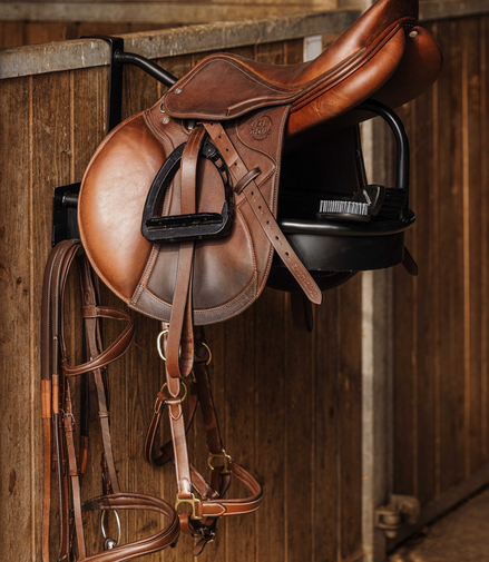 Hippotonic Verplaatsbare Zadelsteun Met Mand