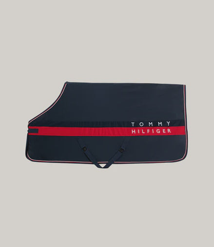 Tommy Hilfiger Equestrian Kingston Light & Dry Color Block Paardendeken Desert Sky