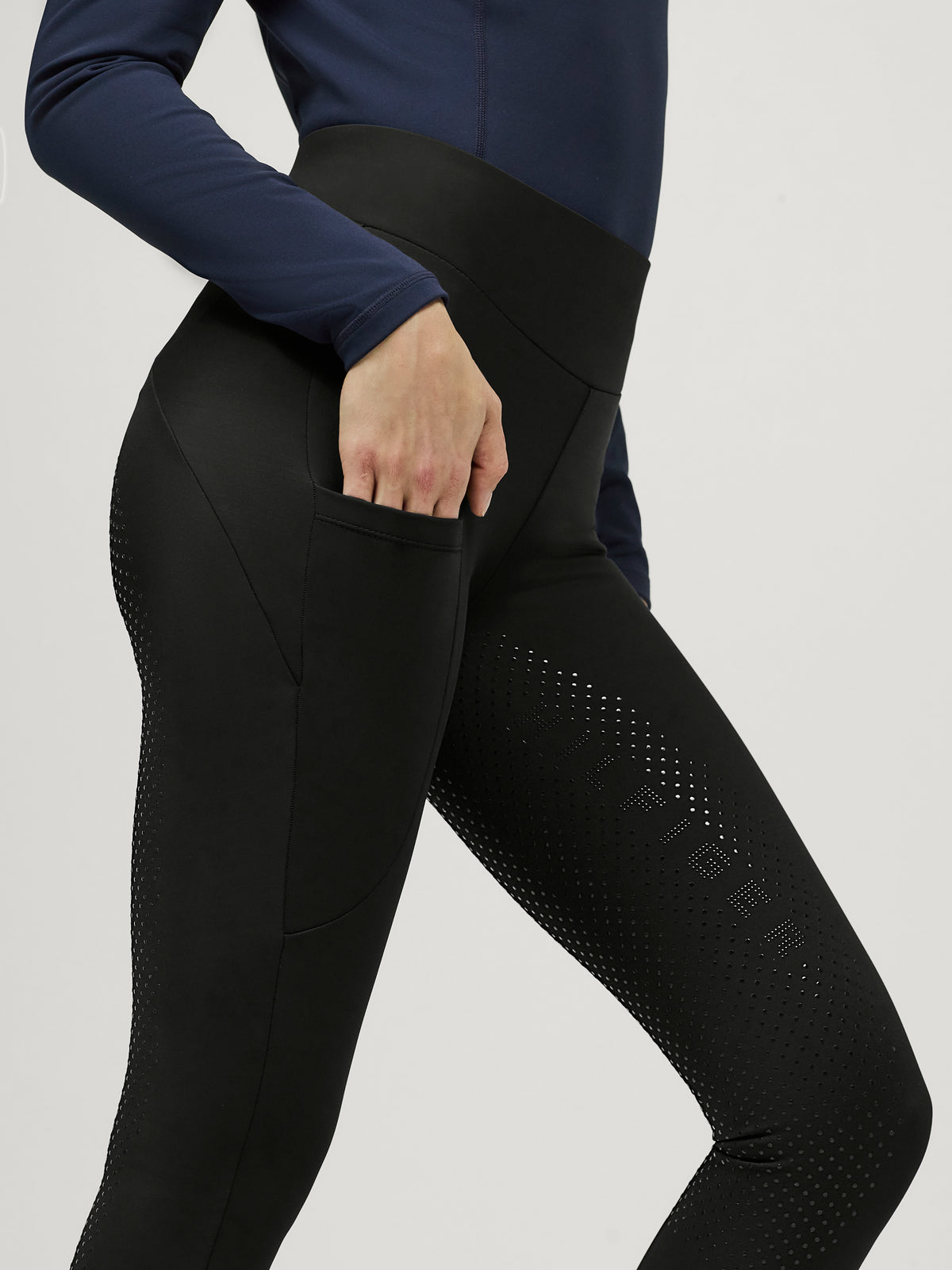 Tommy Hilfiger Elmira Winter Rhinestone Full Grip Women's Riding Leggings