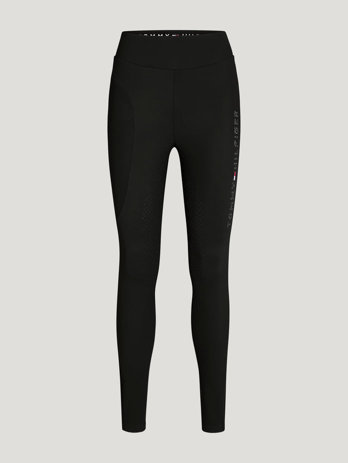 Tommy Hilfiger Elmira Winter Rhinestone Full Grip Women's Riding Leggings