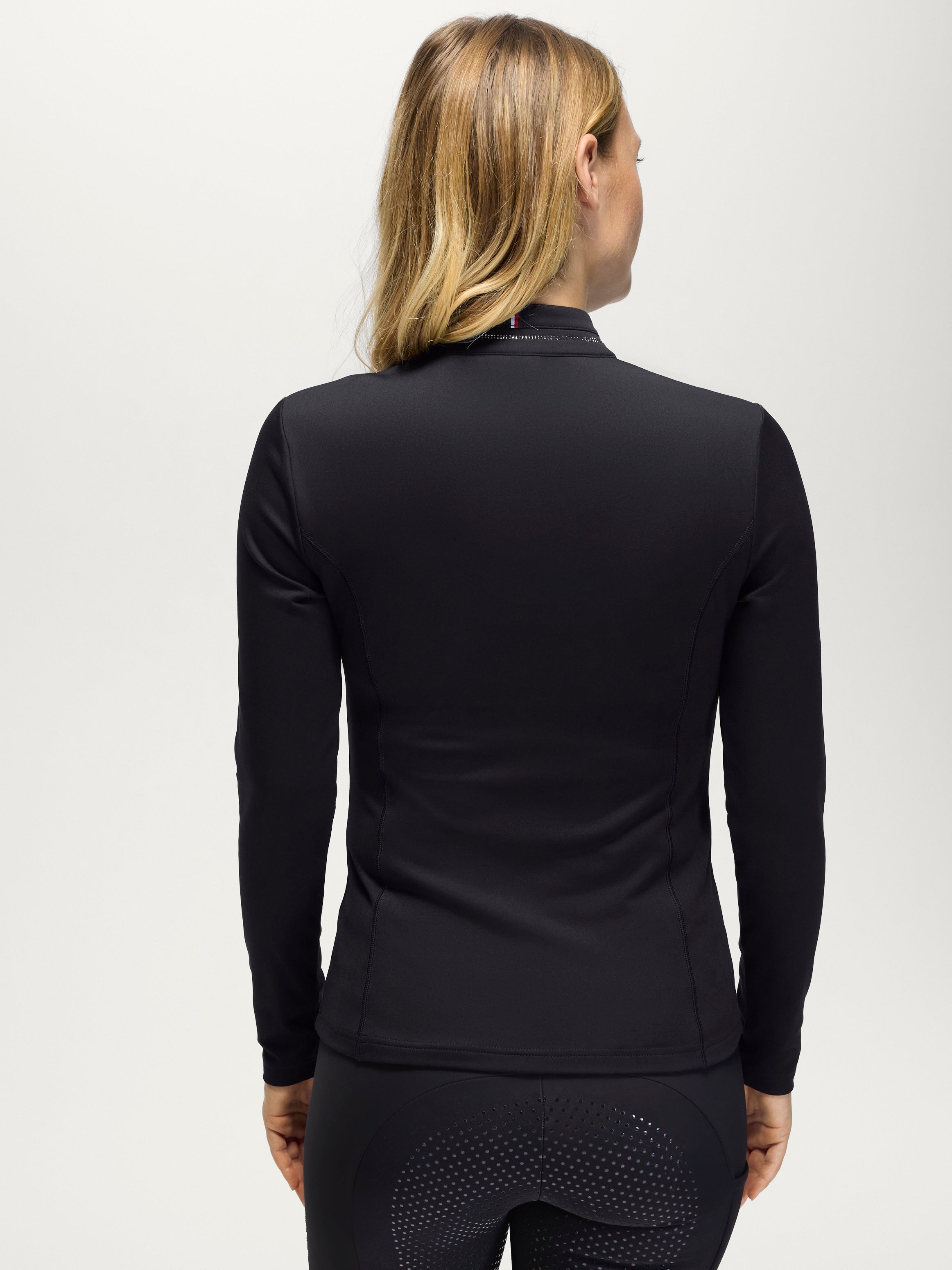 Tommy Hilfiger Cady 1/4 Zip Rhinestone Training Top Dames