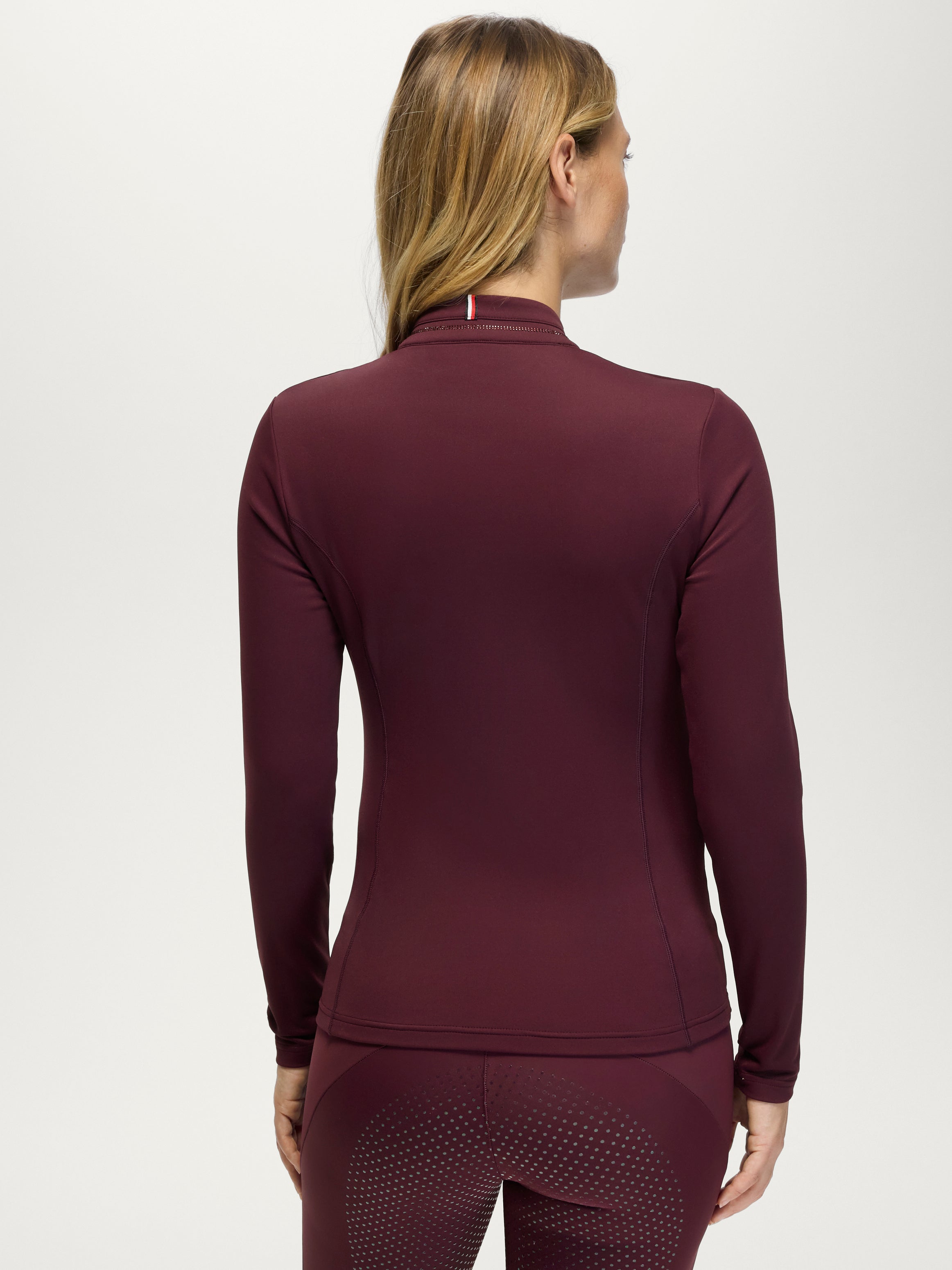 Tommy Hilfiger Cady 1/4 Zip Rhinestone Training Top Dames