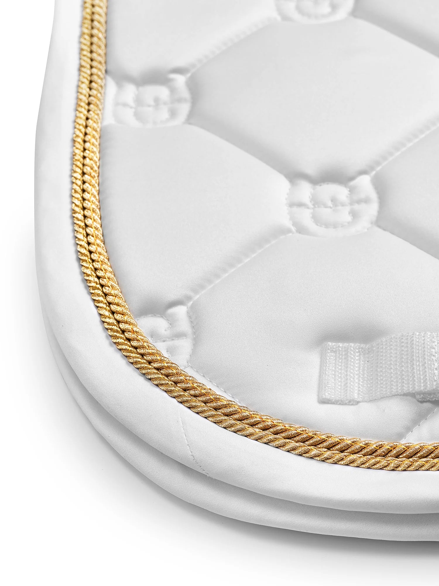 Equestrian Stockholm Zadeldoek Gold White Perfection