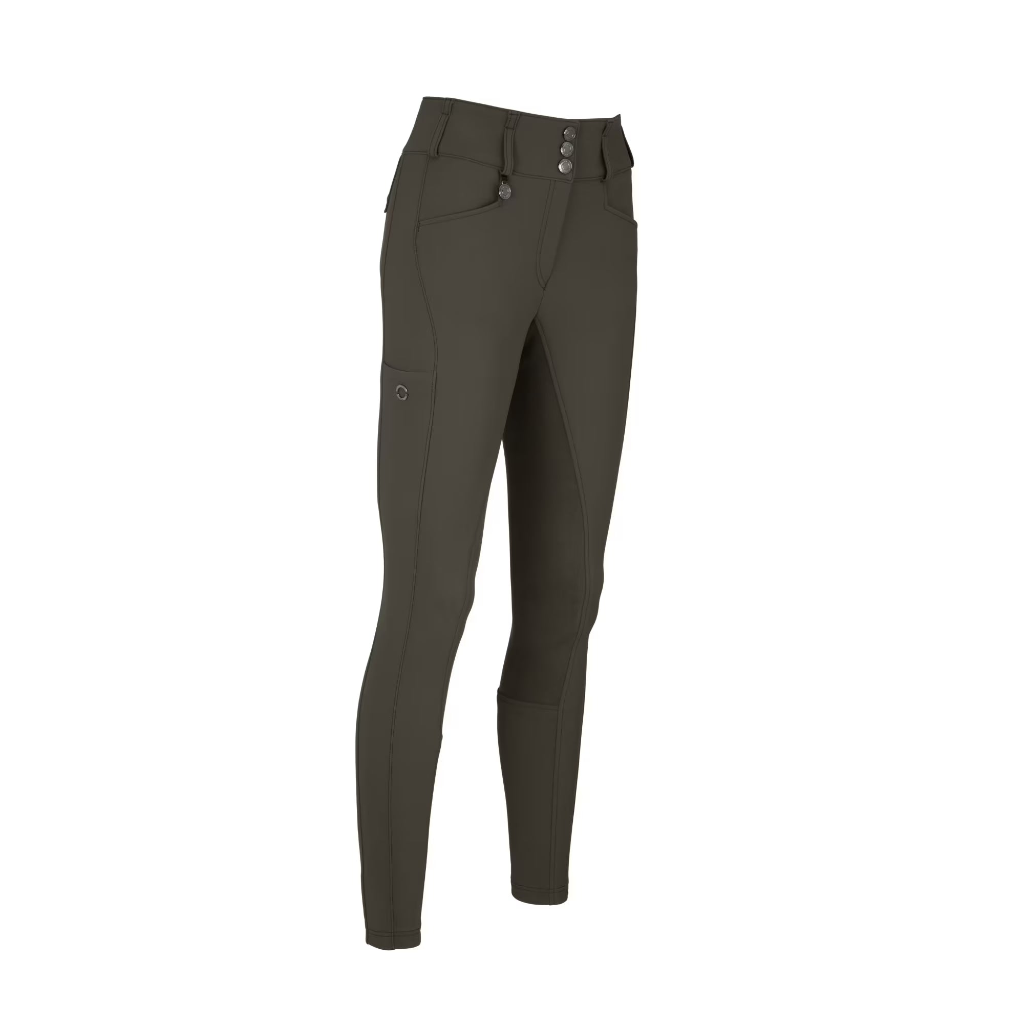 Pikeur Dames New Candela Rijbroek Lederen Grip Hoge Taille Classic – detailfoto 5