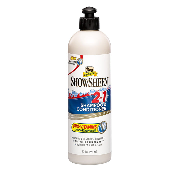 Absorbine Showsheen 2 in 1 Shampoo and Conditioner 591ml Verzorgingsproducten - Maddelin Equestrian Absorbine