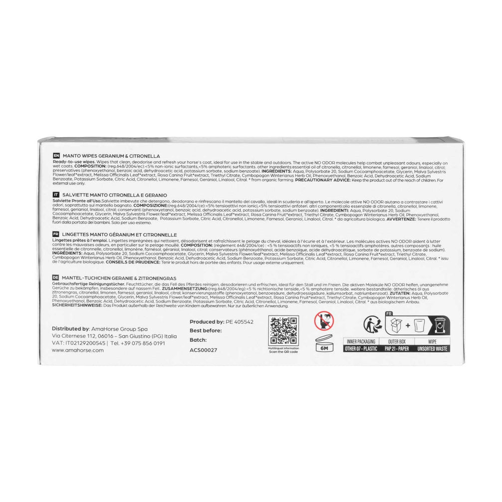 Acavallo Citronella Wipes Verzorgingsproducten - Maddelin Equestrian Acavallo