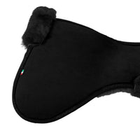 Acavallo Close Contact Half Pad met Memory Foam – Lamswol Zwart Zadelonderleggers - Maddelin Equestrian Acavallo