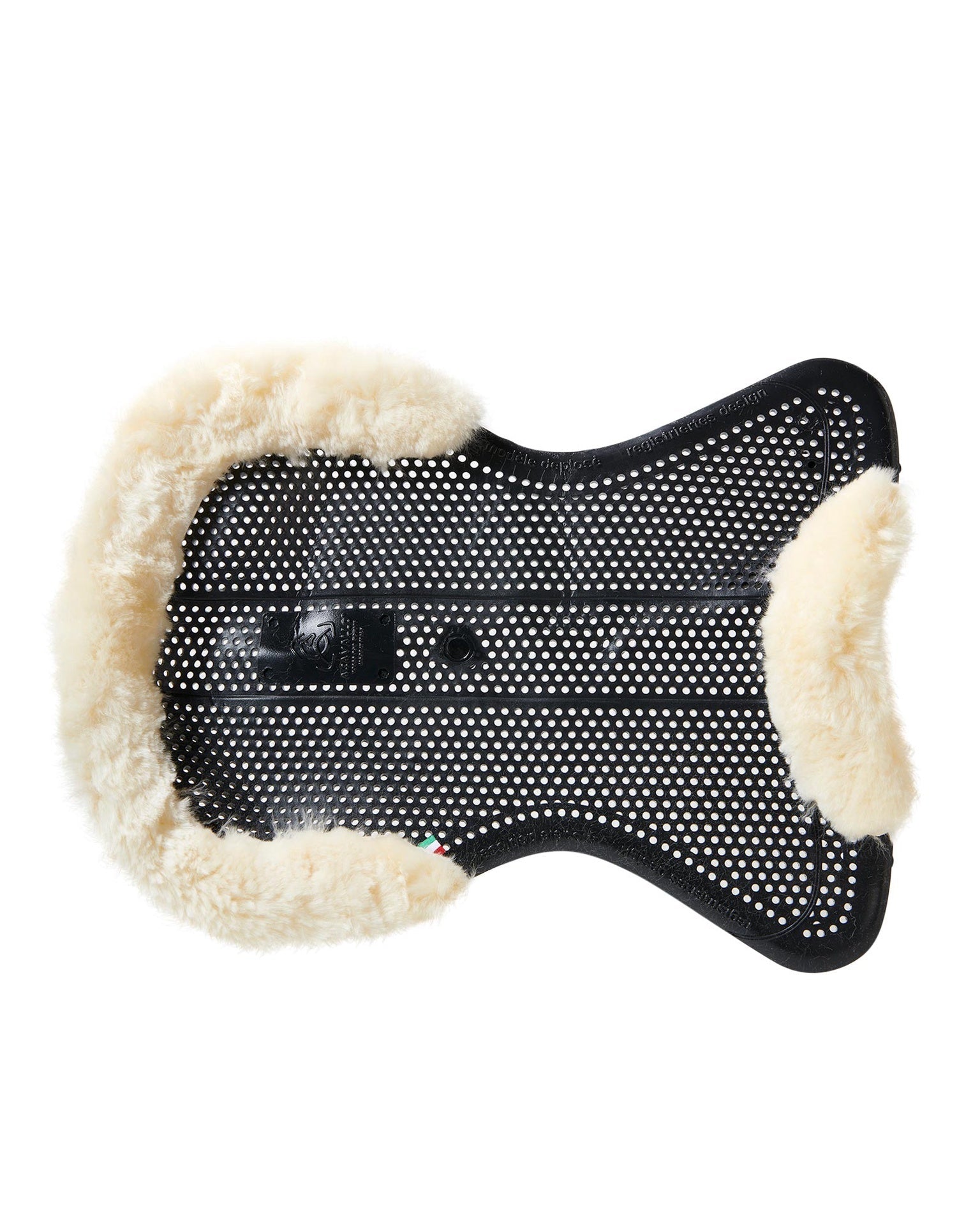 Acavallo Gel NS - S Classic - S uitgesneden plat Zwart Schapenleer Naturel L Zadelonderleggers - Maddelin Equestrian Acavallo