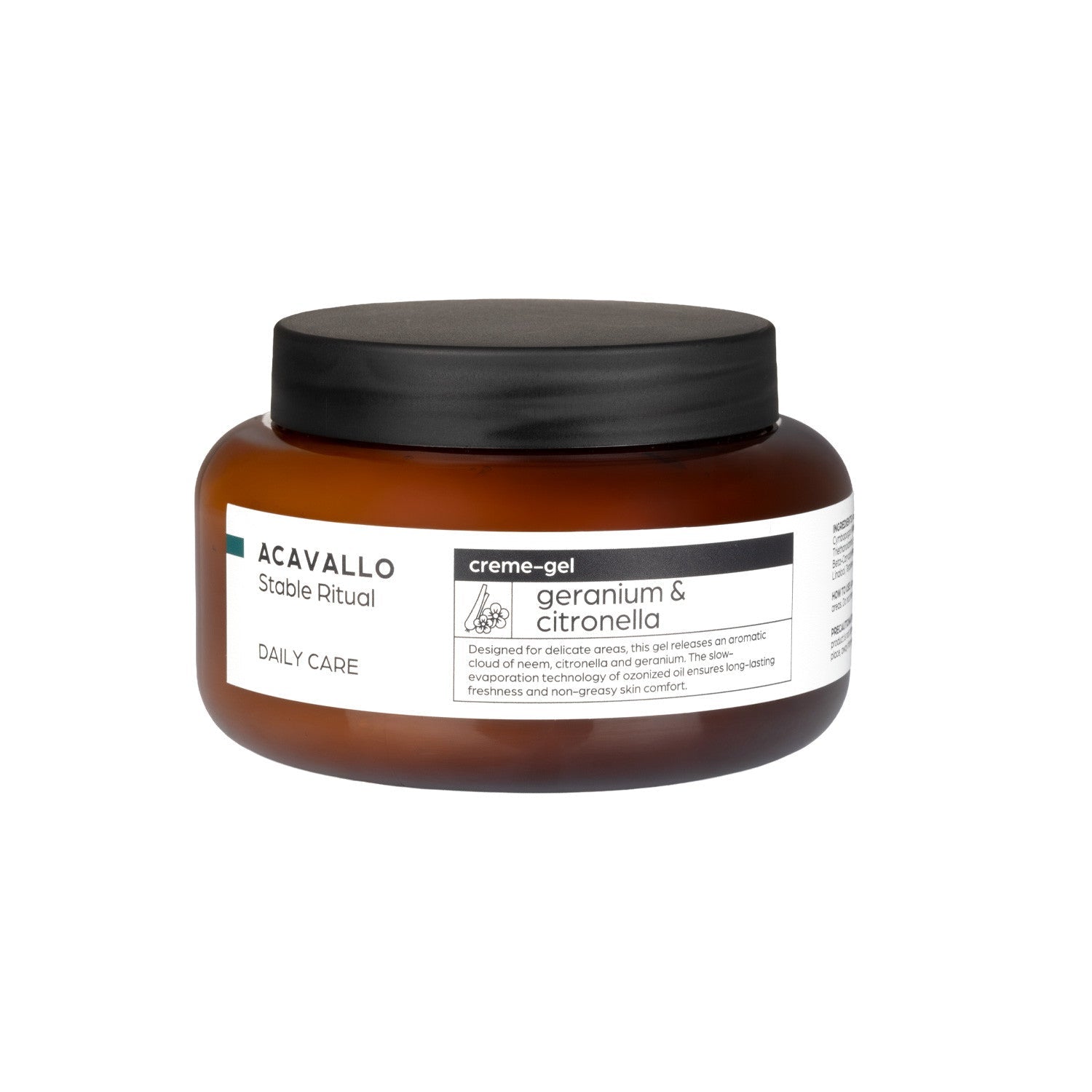 Acavallo Geranium & Citronella anti - vliegen Cream Gel Vliegen & eczeem - Maddelin Equestrian Acavallo