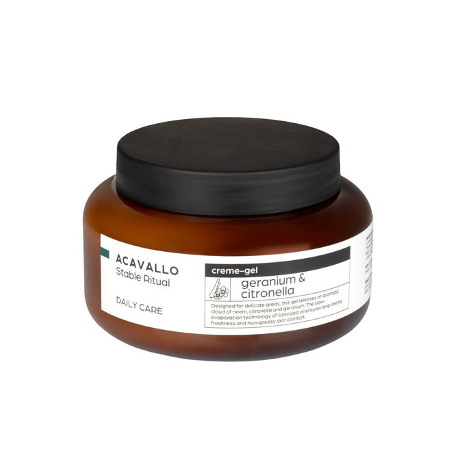Acavallo Geranium & Citronella anti - vliegen Cream Gel Vliegen & eczeem - Maddelin Equestrian Acavallo