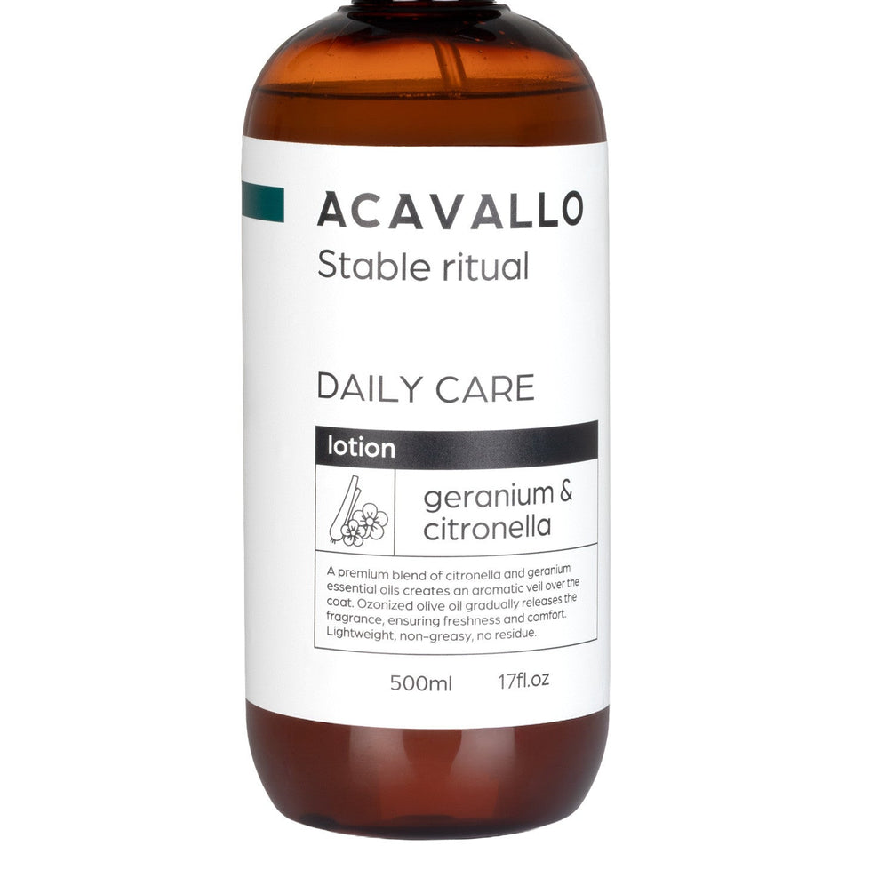 Acavallo Geranium & Citronella anti - vliegen Lotion Vliegen & eczeem - Maddelin Equestrian Acavallo