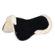 Acavallo Pocket & Memory Foam Half Pad W/risers Sheepskin Naturel Black Zadelonderleggers - Maddelin Equestrian Acavallo