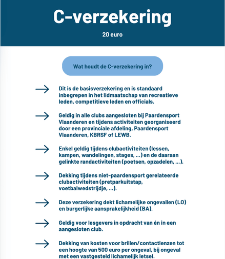 Add - on Optie R - Uitbreiding Lidmaatschap Paardensport Vlaanderen Overige - Maddelin Equestrian Maddelin Equestrian