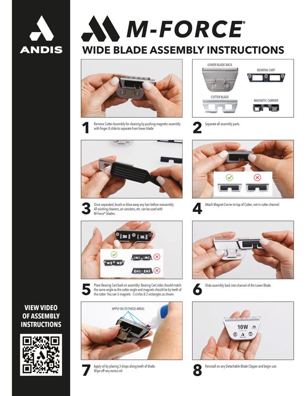 Andis M - Force 10W Fine 1.5 mm Scheermachines - Maddelin Equestrian Andis