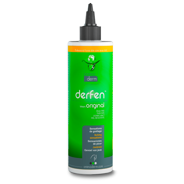 Animaderm Derfen Original Lotion – Intensieve Verzorging bij Jeuk & Huidirritatie 500ml Vliegen & eczeem - Maddelin Equestrian Animaderm
