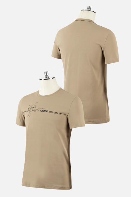 Animo Camaiore Beige Shirt Heren Heren & Unisex - Maddelin Equestrian Animo Italia