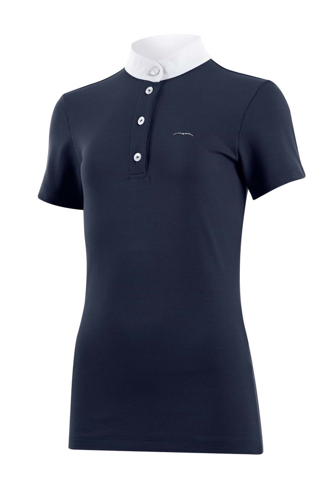 Animo Core Betta Navy Wedstrijdshirt Meisjes Wedstrijdshirts - Maddelin Equestrian Animo Italia