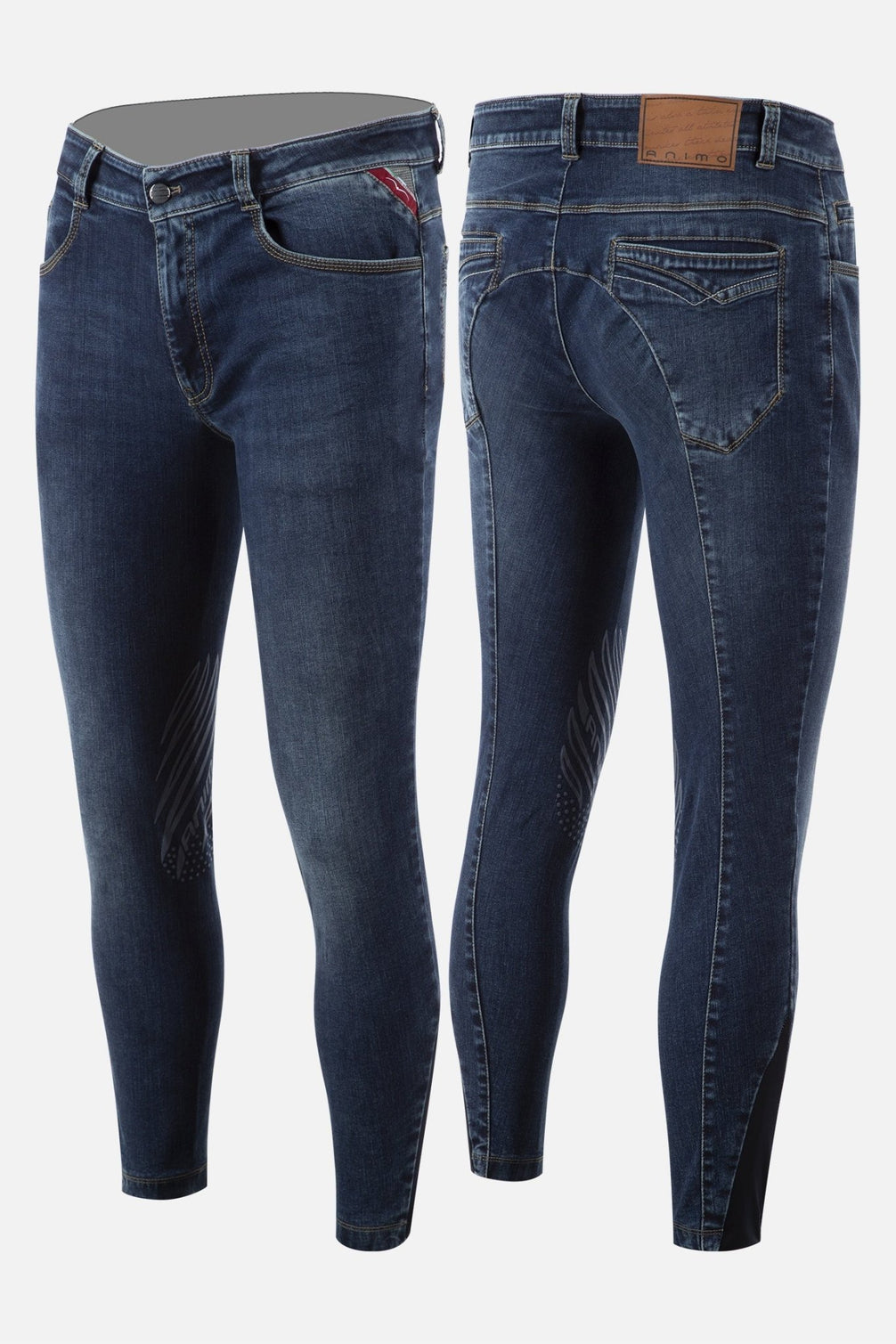 Animo Mahican Jeans Knie Grip Heren Rijbroek Heren & Unisex - Maddelin Equestrian Animo Italia