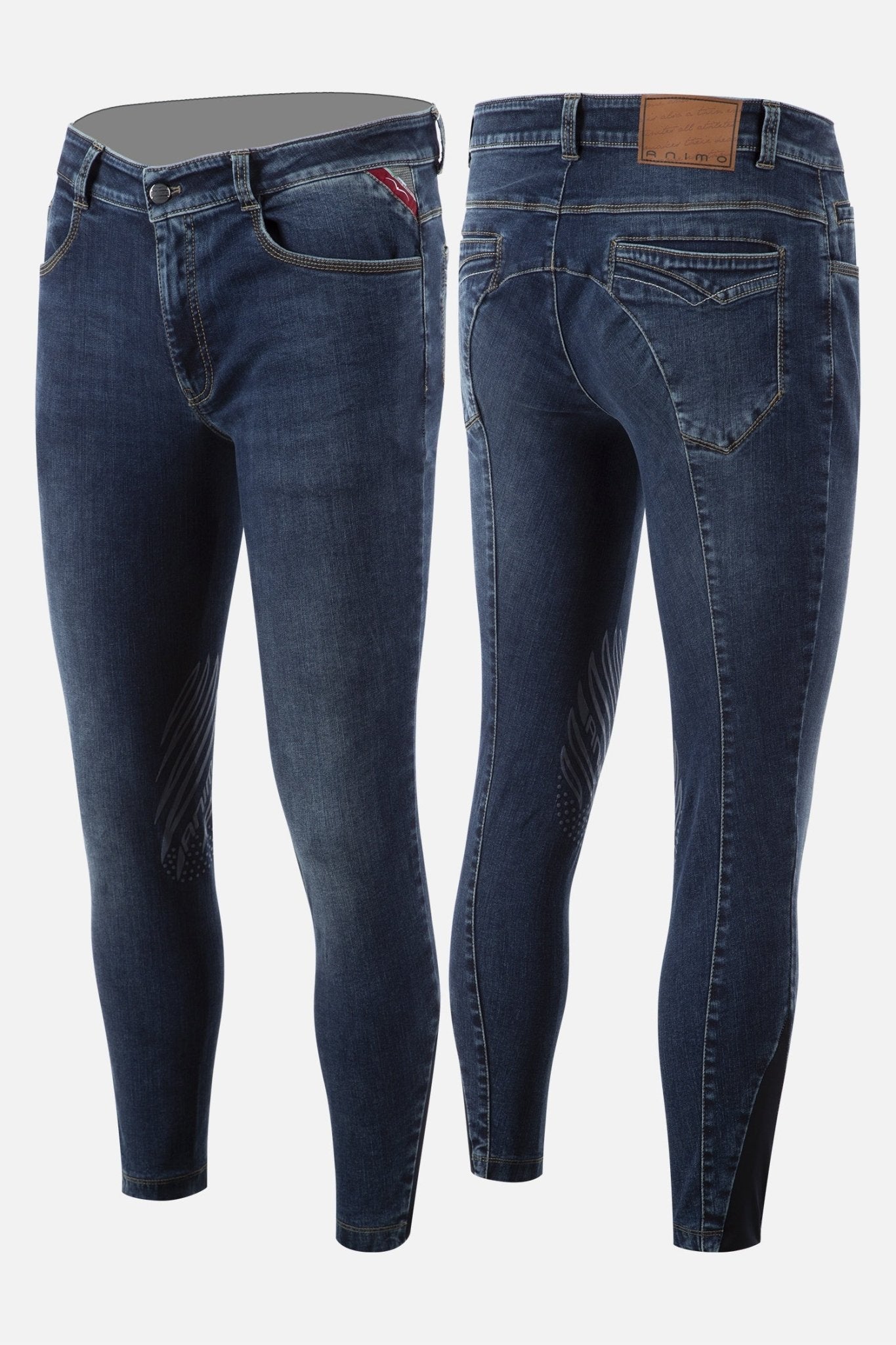 Animo Mahican Jeans Knie Grip Heren Rijbroek Heren & Unisex - Maddelin Equestrian Animo Italia