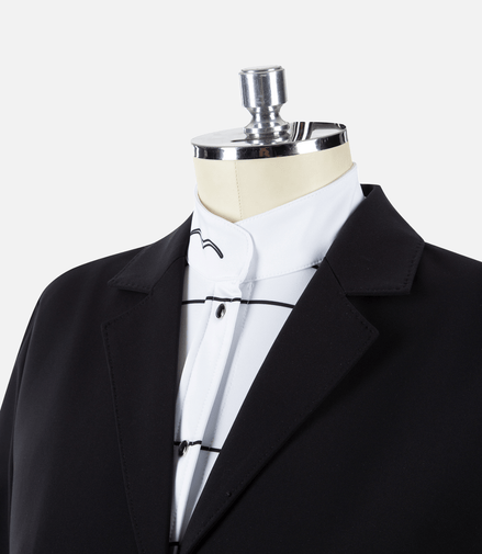 Animo Polynesia Wedstrijd Shirt Long Sleeves Light Blue Wedstrijdshirts - Maddelin Equestrian Animo Italia