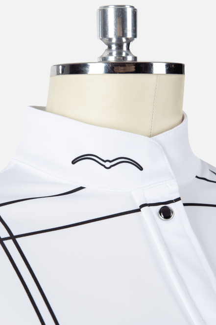 Animo Polynesia Wedstrijd Shirt Long Sleeves Light Blue Wedstrijdshirts - Maddelin Equestrian Animo Italia