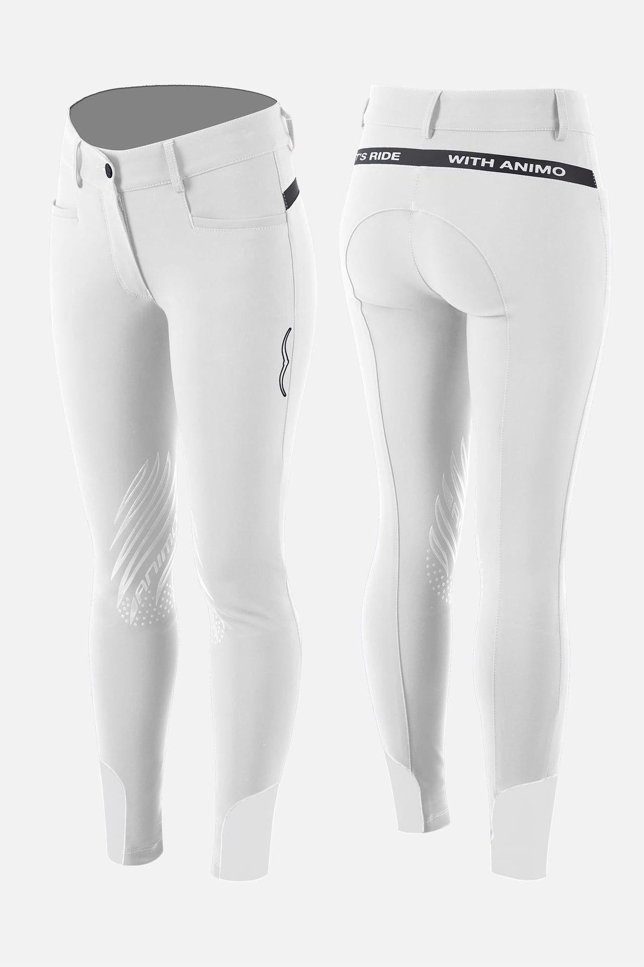 Animo Rijbroek Nifosa Knie Grip Dames Dames Rijbroeken - Maddelin Equestrian Animo Italia