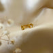 Equestrian Jewelry ring Maya met bitmotief, verstelbaar, in zilver en goud