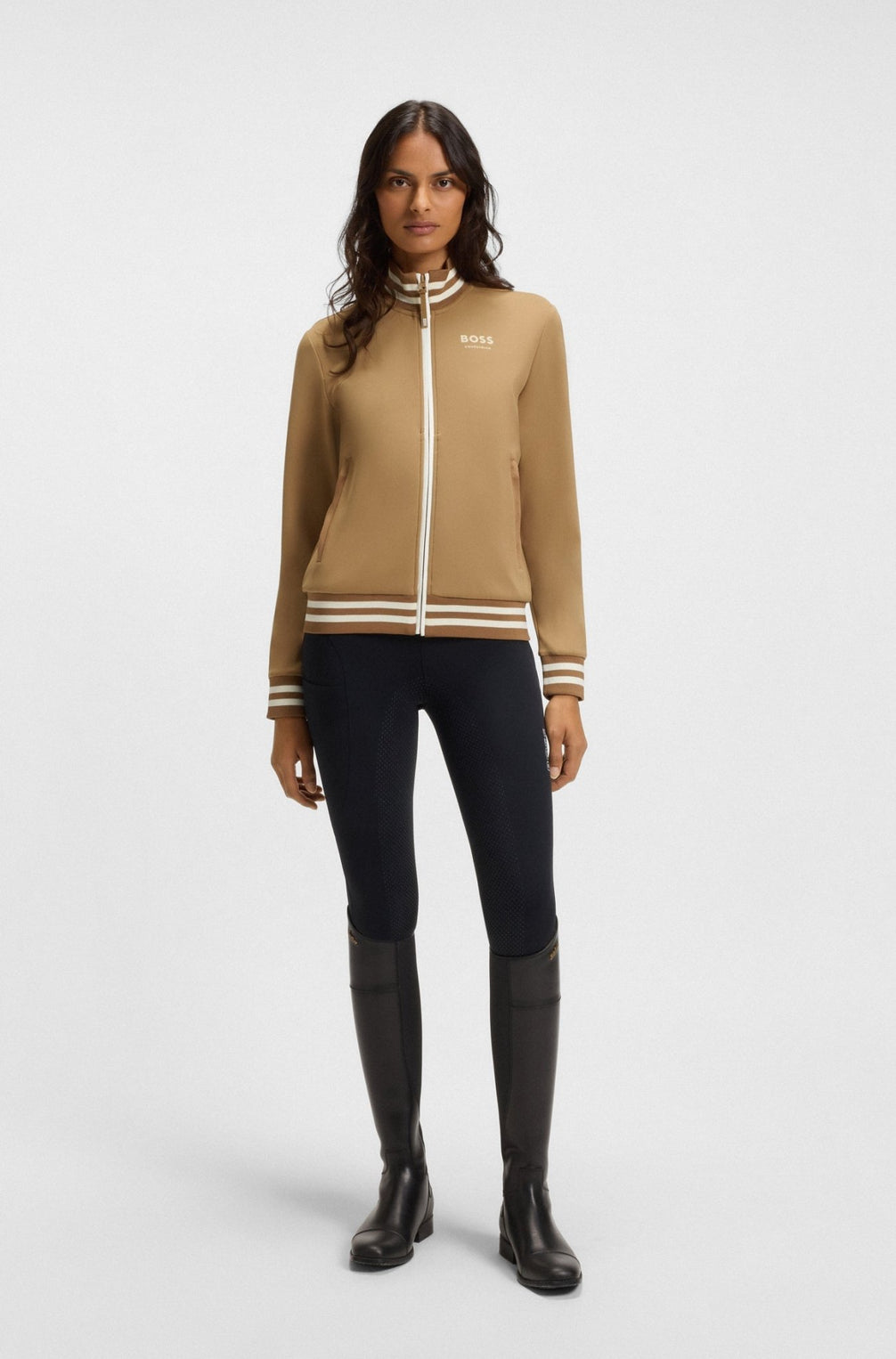 Boss Equestrian Ava Functional Cardigan Dames Dames Truien & Sweaters - Maddelin Equestrian Boss Equestrian