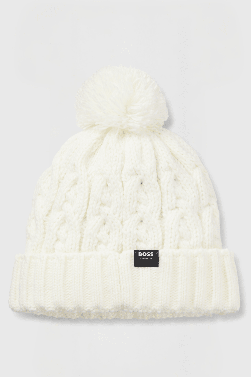 Boss Equestrian Bella Beanie Bobble Soft Cream