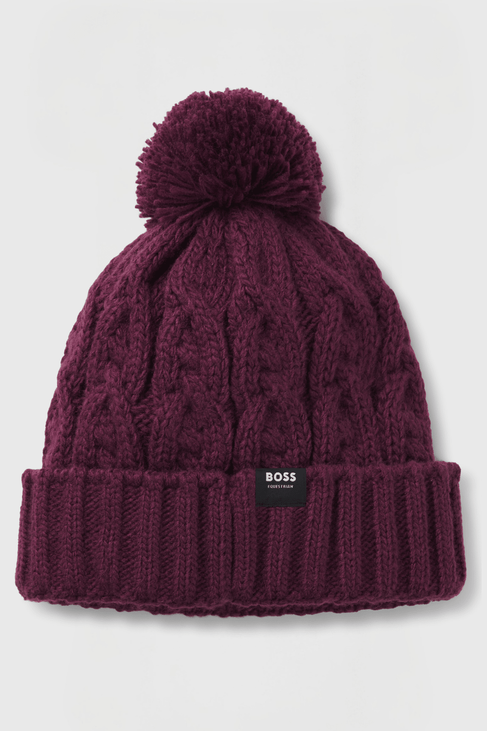 Boss Equestrian Bella Beanie Bobble Deep Purple