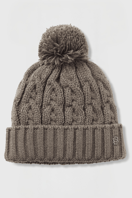 Boss Equestrian Bella Beanie Bobble Walnut