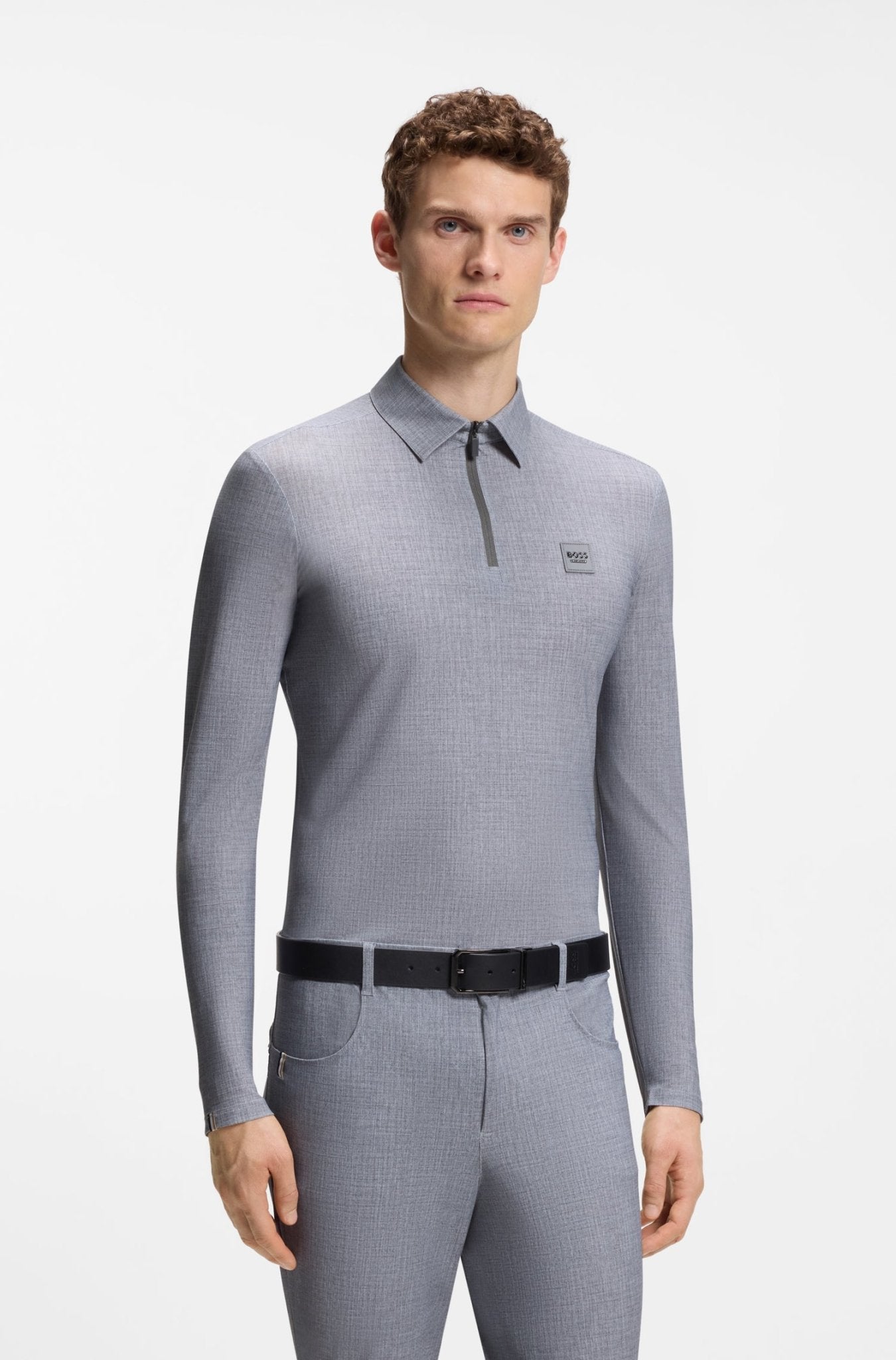 Boss Equestrian Eaton Training Shirt Lange Mouw Heren Heren Shirts & sweaters - Maddelin Equestrian