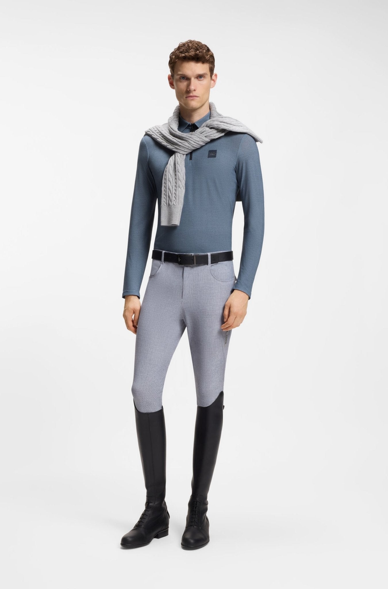 Boss Equestrian Eaton Training Shirt Lange Mouw Heren Heren Shirts & sweaters - Maddelin Equestrian