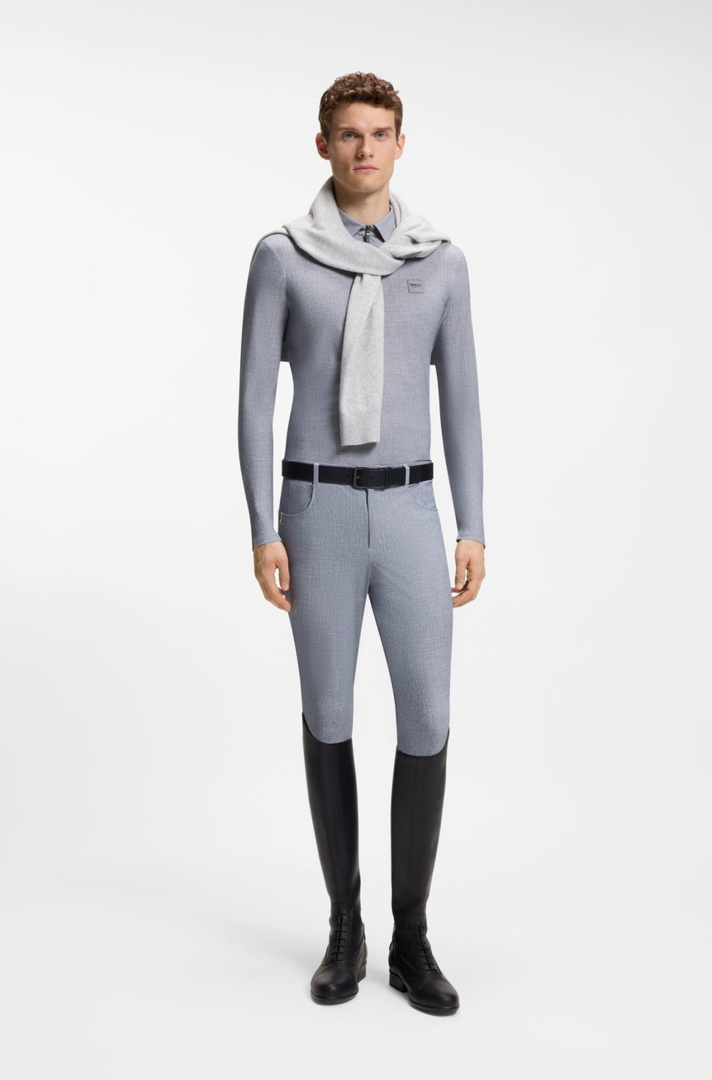 Boss Equestrian Eaton Training Shirt Lange Mouw Heren Heren Shirts & sweaters - Maddelin Equestrian